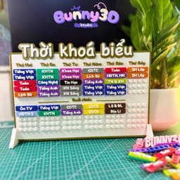 THỜI KHOÁ BIỂU LẮP RÁP MÔN HỌC IN 3D thay đổi môn học cấp học 1, 2, 3 có thể in theo yêu cầu riên 6