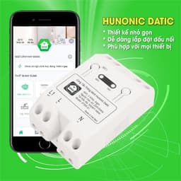 Công tắc wifi thông minh Hunonic Datic Basic 500W điều khiển từ xa qua điện thoại, hẹn giờ tự động 3