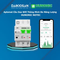 Aptomat Thông Minh Wifi Hunonic Notec Điều Khiển Từ Xa - Aptomat Hunonic 40A 63A 80A 4