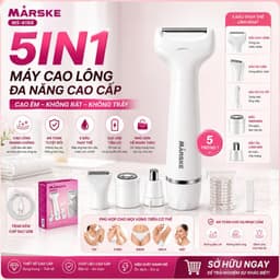 Máy Cạo Lông Đa Năng 5 IN 1 MARSKE, Cạo Lông mày, Bikini, Lông Mũi, Không kích ứng da, an toàn 2