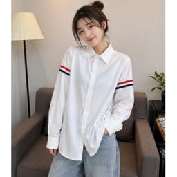 Áo sơ mi nam dài tay phối sọc đẹp bao chất, vải chuẩn hàng Shop 2