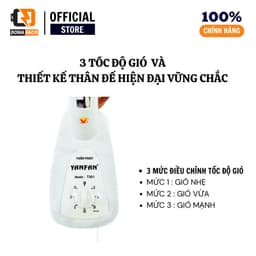 Quạt treo tường 1 dây yanfan t301 36W B3 30cm, 3 tốc độ gió mạnh tiết kiệm đIện bảo hành 36 tháng 4