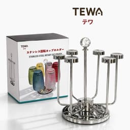 Giá úp cốc xoay 360 độ để bàn inox 304, 15 x 22.5 x 25CM, TEWA 80064 1