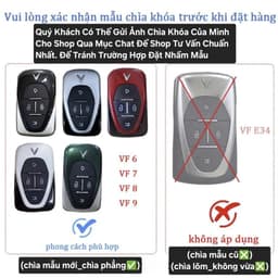 Vỏ Bọc Bảo Vệ Chìa Khóa Ô Tô Vinfast VF6 VF7 VF8 VF9 Chất Liệu Hợp Kim Cao Cấp Bảo Vệ Chìa Khóa Bảo Vệ Ốp Khoá 8