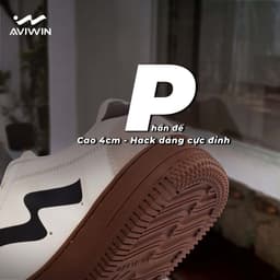 [AVC001] [Tặng kèm Tất] Giày Sneaker Thể Thao AVIWIN AviClassic AVC 001 Unisex Nam Nữ Đế TPR Cao 4cm 4
