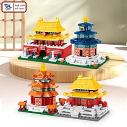 Đồ Chơi Lắp Ghép Tháp Cổ Trung Hoa 300+ Chi Tiết – Kiến Trúc Cổ Trang Mini – TATOYS 5