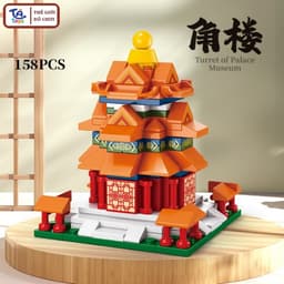 Đồ Chơi Lắp Ghép Tháp Cổ Trung Hoa 300+ Chi Tiết – Kiến Trúc Cổ Trang Mini – TATOYS 8