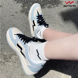 [AVC002] [Tặng Kèm Tất] Giày Sneaker Thể Thao AVIWIN AviClassic  AVC002 Unisex Nam Nữ Đế TPR Cao 5cm 7