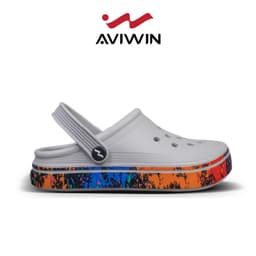 [ AVG003 ] [ Tặng Charm ] Dép sục thời trang Aviwin Avigo-003 hoạ tiết quẩy sơn xung quang- Đi tăng 1 size 1