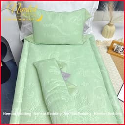 ❄️MÁT LẠNH❄️Bộ Nệm Gối Cho Bé Đi Học Vải Băng Lạnh Cao Cấp, Tặng Kèm Túi Đựng - Nemtot Bedding 9