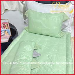 💤BÉ NGỦ SAY💤Bộ Nệm Gối Băng Lạnh Cao Cấp Cho Bé Nằm Mát Lạnh Êm Ái, Tặng Túi Đựng - Nemtot Bedding 8