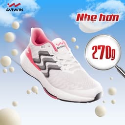 [ AVB002 ] [ Tặng Tất ] Giày Chạy Bộ Nữ Aviwin AviBoost Công Nghệ Đế Boost Siêu Nhẹ Siêu Êm Dành Cho Nữ 7