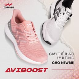 [ AVB002 ] [ Tặng Tất ] Giày Chạy Bộ Nữ Aviwin AviBoost Công Nghệ Đế Boost Siêu Nhẹ Siêu Êm Dành Cho Nữ 4