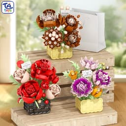 Đồ Chơi Lắp Ghép Hoa Hồng & Các Loài Hoa 200+ Chi Tiết – Mô Hình Hoa Trang Trí Đẹp – TATOYS 4
