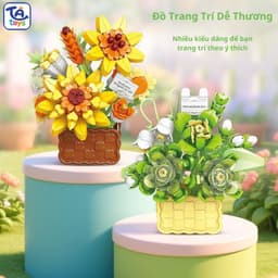 Đồ Chơi Lắp Ghép Hoa Hồng & Các Loài Hoa 200+ Chi Tiết – Mô Hình Hoa Trang Trí Đẹp – TATOYS 5