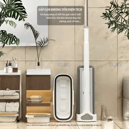 Cây Lau Nhà Tự Vắt SUMI 45cm SH2A, Chổi Lau Nhà Xoay 360 Độ Thông Minh Bàn Lau Lớn, Nâng Cấp 2026 6