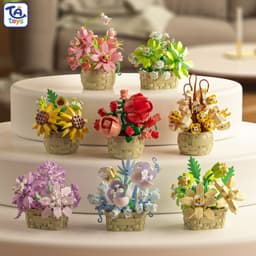 Đồ Chơi Lắp Ghép Hoa Hồng & Các Loài Hoa 200+ Chi Tiết – Mô Hình Hoa Trang Trí Đẹp – TATOYS 9