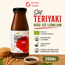 Sốt Teriyaki Hữu Cơ Lumlum 200ml cho bé 12m+ 05/2027 1
