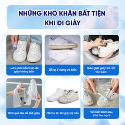 Chai xịt vệ sinh giày Sneaker Geto, Xịt vệ sinh giày xịt làm sạch giày dạng bọt xịt khử mùi hôi giày 2