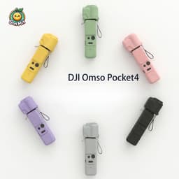 [SẴN] Ốp Silicon Cho DJ.I Os.mo Poc.ket 4 Tay Cầm Máy Ảnh Gimbal Cầm Tay Vỏ Chống Trầy Xước Vỏ Bảo Vệ Mềm Nắp Ống Kính 3