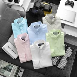 Áo sơ mi tay dài nam [P.o.l.o] chất vải oxford cotton form suông bigsize 110kg - 3bros sơ mi công sở 1
