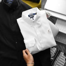 Áo sơ mi tay dài nam [P.o.l.o] chất vải oxford cotton form suông bigsize 110kg - 3bros sơ mi công sở 4