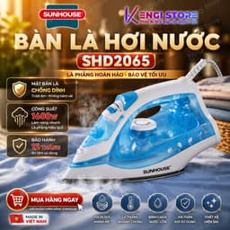[Freeship Toàn Quốc] Bàn Là Ủi Hơi Nước Sunhouse SHD2065 - Bảo Hành Toàn Quốc 12 Tháng 1