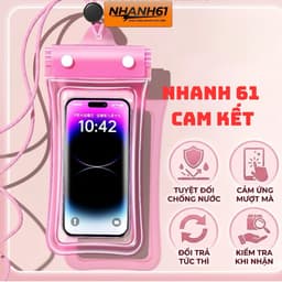 [Có Phao] Túi Chống Nước Điện Thoại 4 Lớp Có Phao Chống Thấm Nước, Cảm Ứng Mượt Mà, Chụp Ảnh Sắt Nét 2