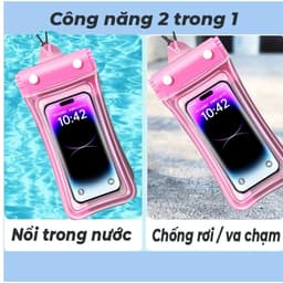 [Có Phao] Túi Chống Nước Điện Thoại 4 Lớp Có Phao Chống Thấm Nước, Cảm Ứng Mượt Mà, Chụp Ảnh Sắt Nét 3
