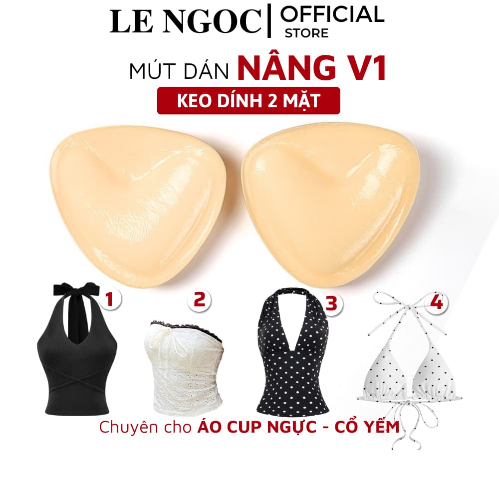 Mút Độn Ngực Keo Dán 2 Mặt Dành Cho Bikini, Áo Bra, Áo Tập Giúp Nâng Ngực Tạo Khe Lê Ngọc 469
