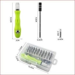 Bộ Tô Vít Đa Năng 32 Chi Tiết Nhỏ Gọn, Dùng Để Sửa Chữa Các Đồ Điện Tử, Máy Tính, Chất Liệu Thép Không Gỉ 2