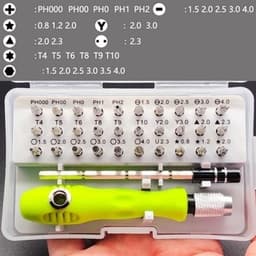 Bộ Tô Vít Đa Năng 32 Chi Tiết Nhỏ Gọn, Dùng Để Sửa Chữa Các Đồ Điện Tử, Máy Tính, Chất Liệu Thép Không Gỉ 6
