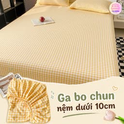 Bộ Ga Gối Cotton Đũi Xô H&L Bedding 3 Món | Drap Giường Ga Bọc Nệm + 2 Vỏ Gối | Bộ Ga Phòng Ngủ Mềm Mát  | Đủ Size 3