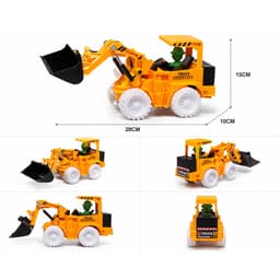 🚜 XE CÔNG TRÌNH MÁY XÚC  CHO BÉ 🚜 👉 Đồ chơi vận hành cơ – xoay gầu linh hoạt, bé chơi cực thích 4