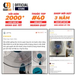 Quạt treo tường điều khiển từ xa Senko TR1683 có remote, hẹn giờ tắt chính hãng bảo hành 24 tháng 2