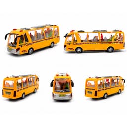 Xe Bus Chạy Pin Luxury Bus Có Nhạc Âm Thanh Vui Nhộn Di Chuyển Tiến Lùi Cho Trẻ Em 6