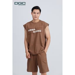 Bộ tanktop nam DGC Chất vải co giãn mềm mại, form dáng rộng thoải mái năng động - SATTBBD301M-S 2