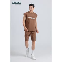 Bộ tanktop nam DGC Chất vải co giãn mềm mại, form dáng rộng thoải mái năng động - SATTBBD301M-S 5