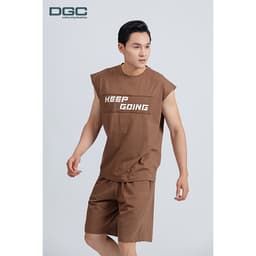 Bộ tanktop nam DGC Chất vải co giãn mềm mại, form dáng rộng thoải mái năng động - SATTBBD301M-S 3
