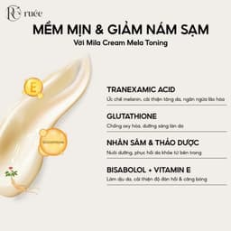 Kem Nám Ban Đêm RUÉE Mela Cream 50ml – Mờ Nám, Tàn Nhang, Thâm Sạm, Đều Màu Da, Dưỡng Ẩm Phục Hồi 6