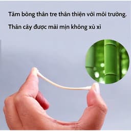 Combo 5 Gói Bông Tăm Ngoáy Tai Thân Gỗ Gói • 100, [SL Thực 90 - 95] Tăm Bông 2 Đầu, Que Gỗ Thân Thiện Tiện Lợi 9
