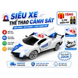Xe cảnh sát thể thao 911 – siêu xe mở cánh cực ngầu cho bé 1