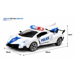 Xe cảnh sát thể thao 911 – siêu xe mở cánh cực ngầu cho bé 2