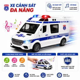 Xe đồ chơi cảnh sát đa năng-mô hình xe cứu hộ mini 3