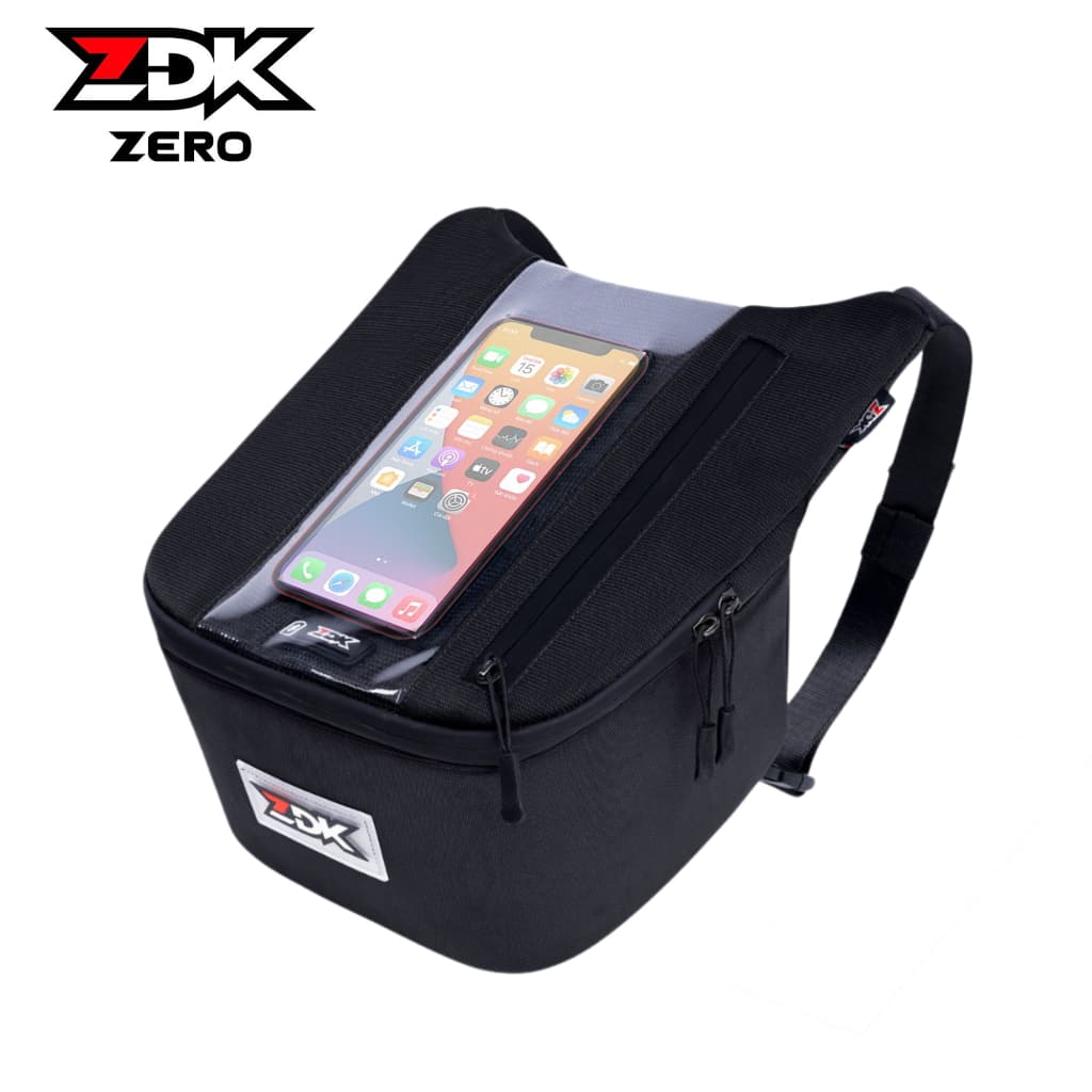 Túi để điện thoại treo đầu xe ZDK Zero, túi đựng đươc áo mưa, có cổng sạc điện thoại tiện lợi