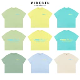 Áo Thun Local Brand VEQISTU " Logo Vibestu ART&GRAPHIC " Áo Thun Boxy Form Rộng å 250Gsm Cotton 1
