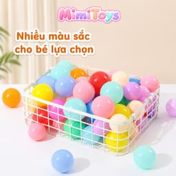 Combo 20/50/100 Bóng Nhựa Mềm MimiToys Cho Bé - Bóng Nhựa Việt Nam An Toàn Nhiều Màu 6