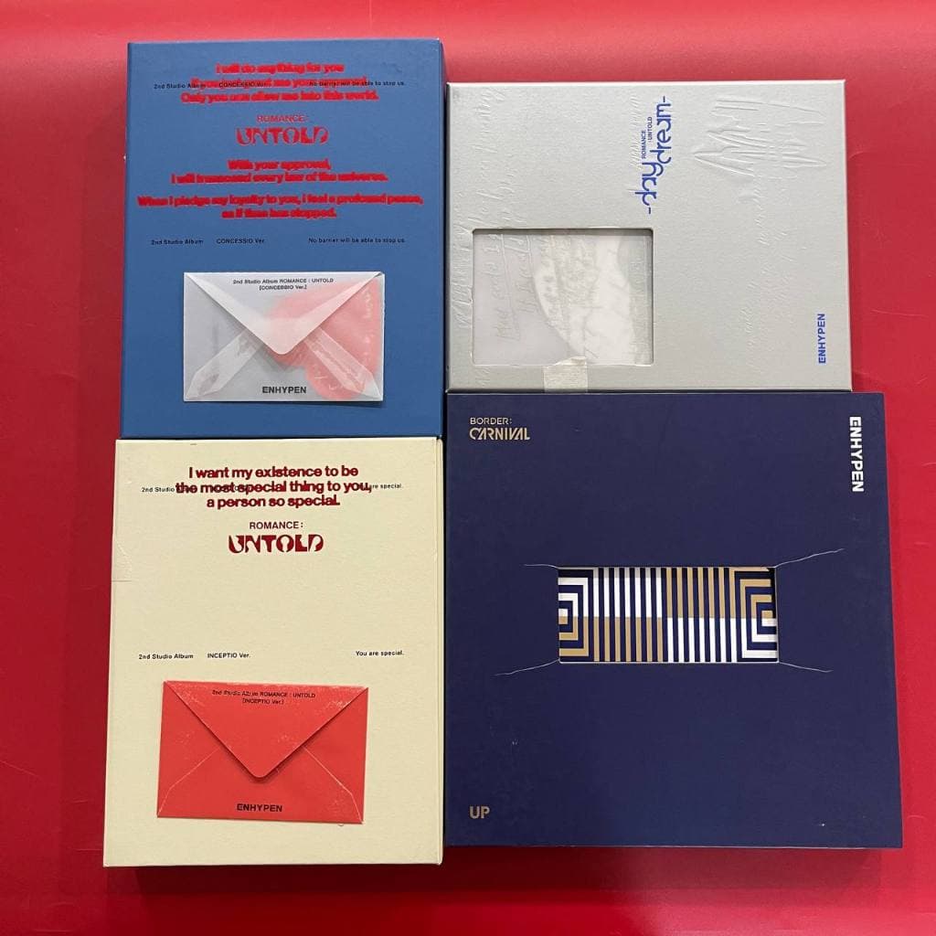Album ENHYPEN chính hãng – CD nhạc Kpop + Photocard – Đã qua sử dụng