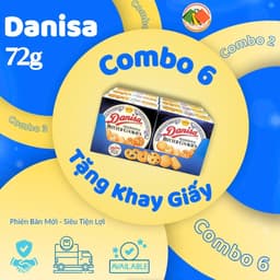 Bánh Danisa Butter Cookies PHIÊN BẢN MỚI | Hộp Giấy 72g | Date 06.2027 2