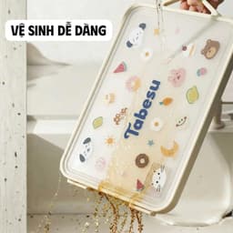Thớt kháng khuẩn Tabesu 2 mặt, dùng riêng đồ sống, chín an toàn, Thớt chế biến đồ ăn dặm 6